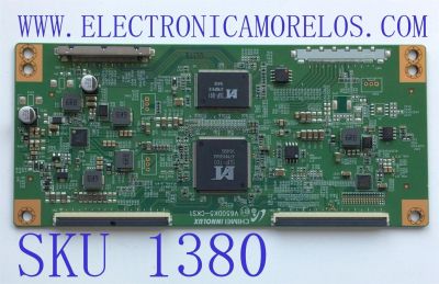 T-CON PARA TV ELEMENT / NUMERO DE PARTE TXT01B01-CC22 / V650DK5-CKS1 / 2196174A86 / E88441 / PANEL MD5002YTIF / DISPLAY V500DJ5-QS1 REV.R2 / MODELO ELST5016S / ((NOTA IMPORTANTE:CHECAR QUE EL PANEL Y MODELO CORRESPONDA CON SU TELEVISION))